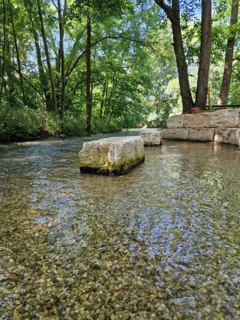 Zugang ins Wasser an der Pegnitzinsel