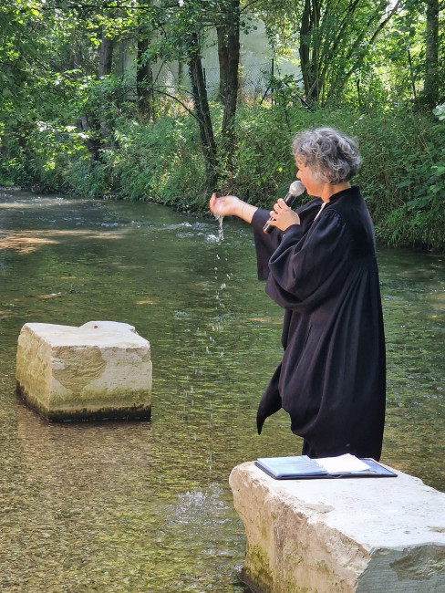 Tauffest Pfarrerin Renate Schauer